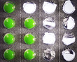 Pills blister pack detail Pills blister pack detail