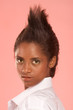 spiky hairstlye of Afro-American female spiky hairstlye of Afro-American female