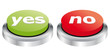 Yes and no buttons