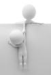 3d small people - help to the friend 3d small people - help to the friend
