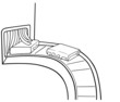 Illustration: Baggage Claim - Black and White Cartoon illustration Baggage Claim - Black and White Cartoon illustration