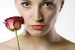 portrait mit rose