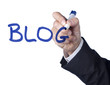 blog mot écrit à la main au marker