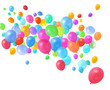 Foto: Colorful balloons flying Colorful balloons flying
