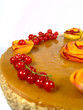 Cake with peaches