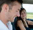 Flirtation in the car