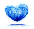 blue heart isolated on white background blue heart isolated on white background