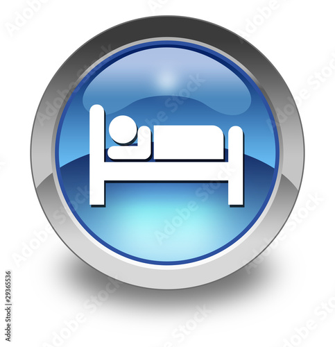 Illustration: Glossy Pictogram "Hotel / Lodging" Glossy Pictogram "Hotel / Lodging"