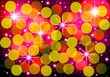 Abstract of bright star and colour bokeh background