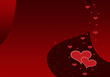 Abstract Valentines Day background with hearts.
