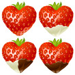 Shape of heart set 5. Strawberry Shape of heart set 5. Strawberry