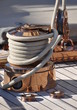 voilier de luxe winch et cordes détail