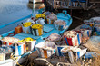 Small boats with fishing tackle Small boats with fishing tackle