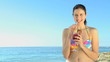 Video: Beautiful woman sipping a cocktail Beautiful woman sipping a cocktail