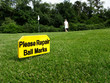 Hinweis auf Golfplatz
