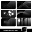 Stylish black business cards Stylish black business cards