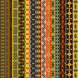 Texture with ethnic geometrical ornaments, colored African motif