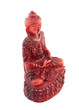 Red budha statue