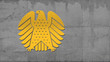 bundesadler gold an mauer