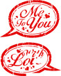 With love rubber stamps.