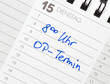 OP- Termin - Termin Kalender Operation Klinik