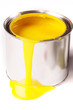 Yellow Paint Can Spilling