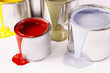 Paint Cans Spilling