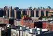 View on the Harlem housing projects and modern buildings