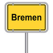Ortsschild von Bremen
