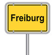 Ortsschild von Freiburg
