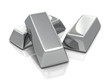 shiny rendered gold, silver and bronze bar. shiny rendered gold, silver and bronze bar.