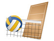 Volleyball design elements