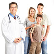 doctor and family