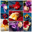 collage pacchi regalo