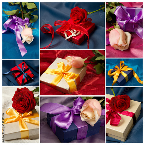 Foto: collage pacchi regalo collage pacchi regalo