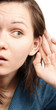 Woman listening a secret