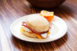 Ham, egg, and cheese biscuit