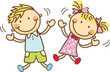 happy kids playing