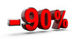 Réduction moins 90 %
