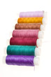 coil with colored threads