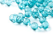 Beautiful string of beads, necklace isolated on white