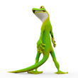 gecko cartoon freestyle breack dance backside pose