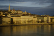 Buda hill with Fishermen's Bastion and Danube river Buda hill with Fishermen's Bastion and Danube river