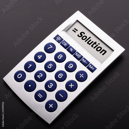 Photo: solution solution