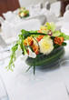 Banquet Table Setting With Bouquet Banquet Table Setting With Bouquet