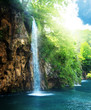 waterfall in deep forest
