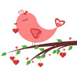 Vector: Bird in love Bird in love