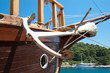 Anchor, detail of the old sailing boat