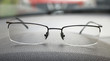 eyeglasses lie on the instrument panel of the car eyeglasses lie on the instrument panel of the car