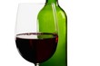 Wine Bottle and Glass of Red Wine